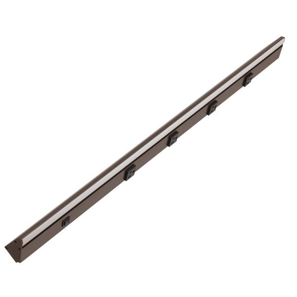 36.5" 12 watt 120 volt Warm White Bronze LED Lighted Power Strip